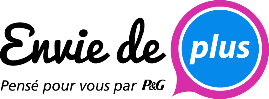 Logo Envie de Plus - Pensé pour vous par P&G
